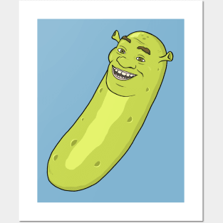 Pickle Shrek Posters and Art